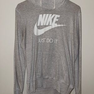 Nike Lightweight Hoodie, Oatmeal, Size Large